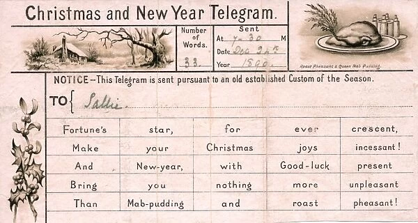 Christmas and New Year telegram