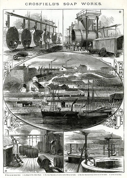 Crosfields soap works, Warrington 1886
