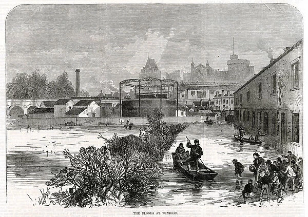 Floods at Windsor 1869