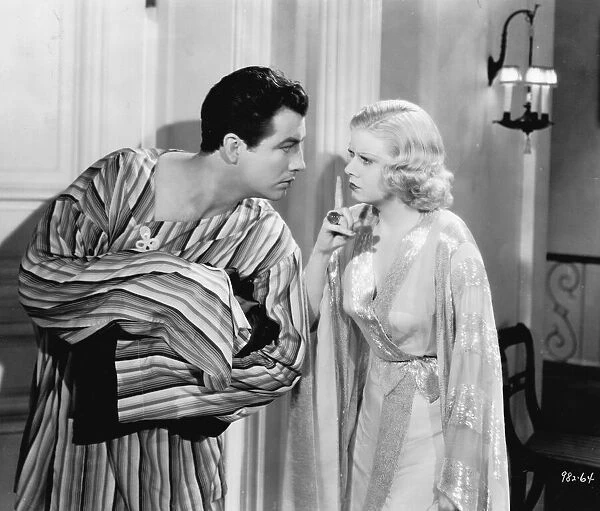 Jean Harlow and Robert Taylor in Personal Property (1937)