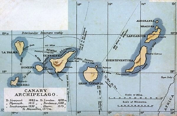 Map of the Canary Archipelago