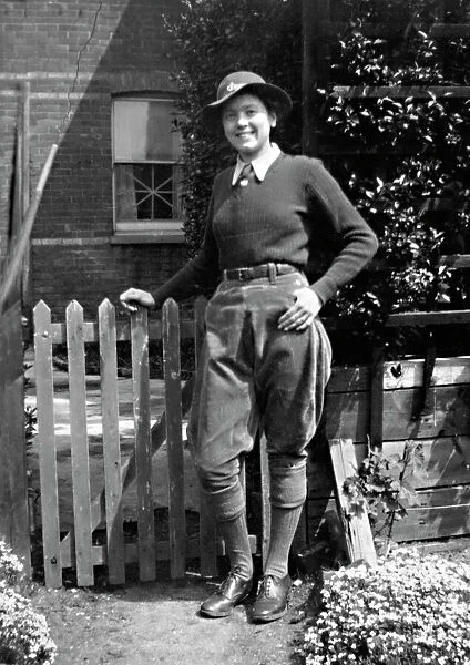 Member of the Womens Land Army, WW2