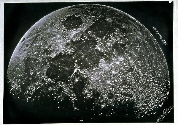 Early photograph of the Moon, 1865