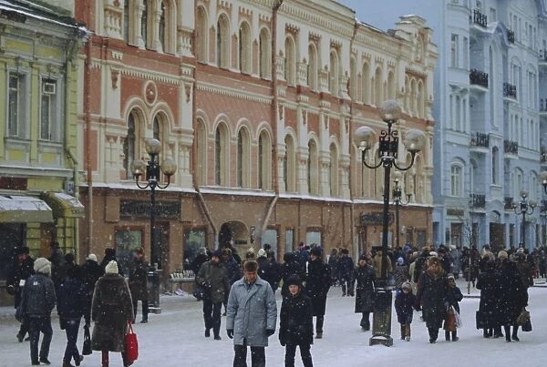 Moscow street in winter