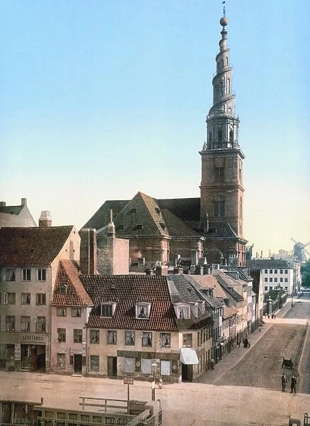 COPENHAGEN: CHURCH, c1895. View of the Church of Our Savior in Copenhagen, Denmark