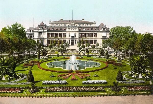 GERMANY: CASINO, c1895. Casino with the Palm Garden in Frankfurt am Main, Germany
