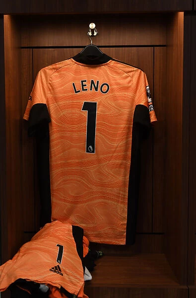 Arsenal's Bernd Leno's Shirt in Brentford Changing Room - Premier League 2021-22
