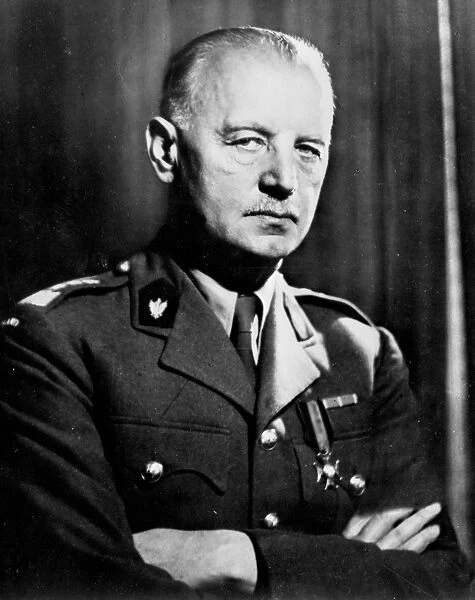 General Wladyslaw Sikorski, the Polish Premier and Commander-in chief (1881 - 1943)