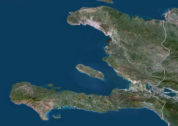 Haiti with borders