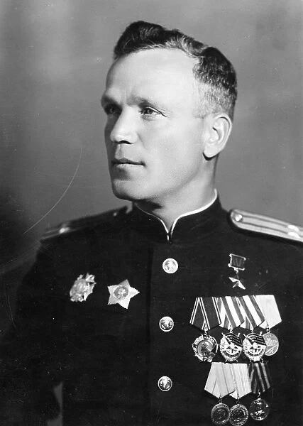 Hero of the soviet union, lieutenant colonel fyodor kotanov of the red navy