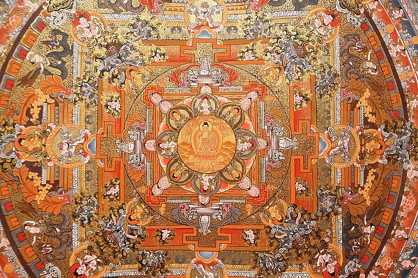 Mandala on a thangka