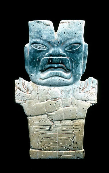 Anthropomorphic Plaque, possibly the Fire Serpent, Pre-Columbian