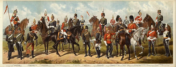 Our British Cavalry, 1890 (chromolitho)