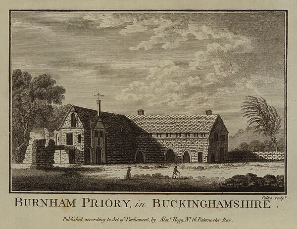 Burnham Priory, in Buckinghamshire (engraving)