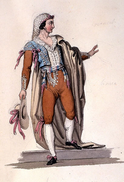 Costume design for Figaro, from The Marriage of Figaro