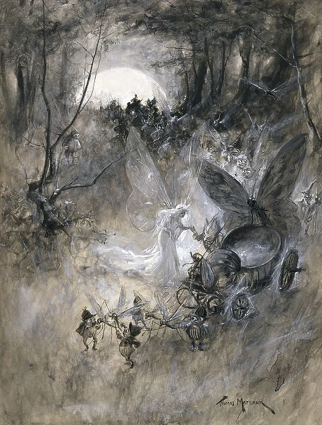 The Court of Faerie, 1906 (gouache on paper)