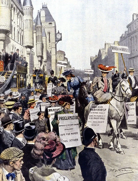 Demonstrations in London in September 1908