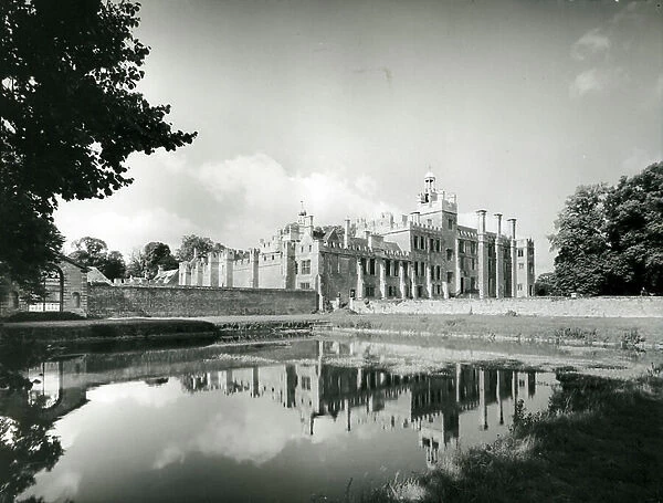 Drayton House, the east front, from 100 Favourite Houses (b / w photo)