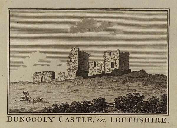 Dungooly Castle, in Louthshire (engraving)