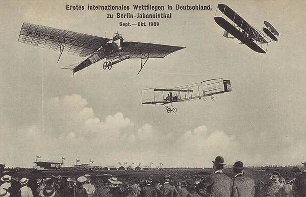 The first international air race meeting in Germany, the Berliner Flugwoche, Berlin-Johannisthal, September - October 1909 (b  /  w photo)