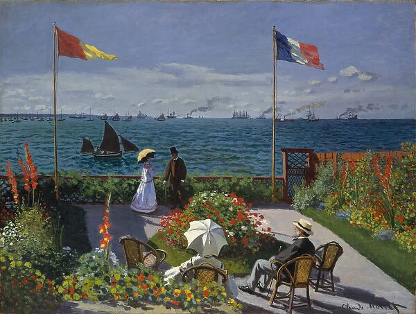 Garden at Sainte-Adresse, 1867 (oil on canvas)