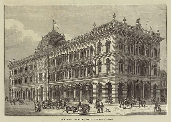 The General Post-Office, Sydney, New South Wales (engraving)