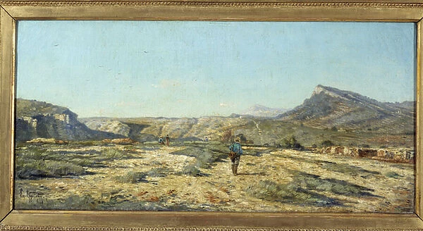 The hills of Allauch A walker in a landscape of Provence