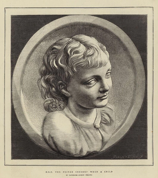 HRH the Prince Consort when a Child (engraving)