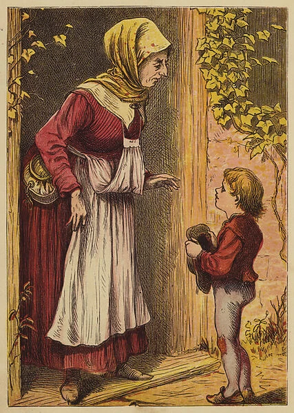Jack And The Beanstalk (coloured engraving)