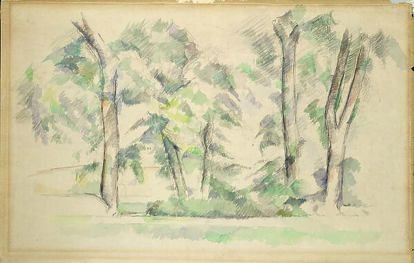 The Large Trees at Jas de Bouffan, c. 1885-87 (w  /  c on paper)