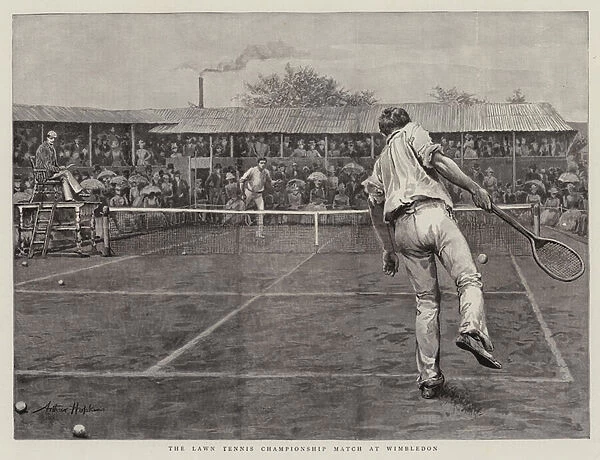 The Lawn Tennis Championship Match at Wimbledon (engraving)