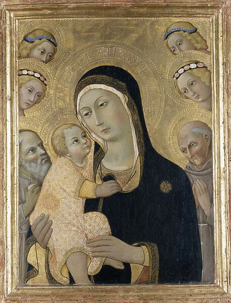 Madonna and Child with Angels and Saints, c. 1450 (tempera on poplar wood)