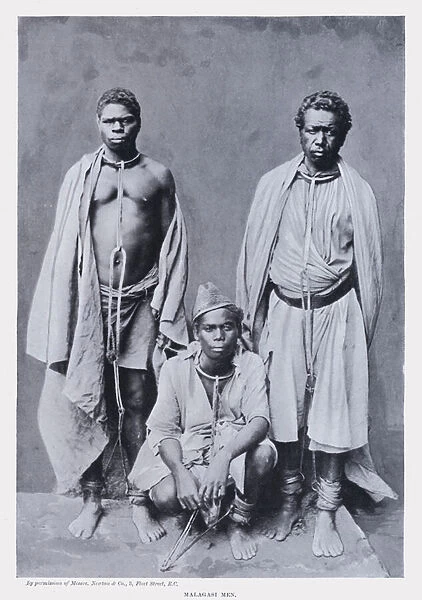 Malagasi Men (b  /  w photo)