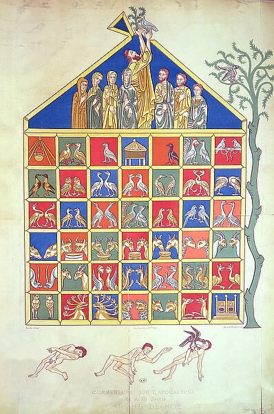 Noahs Ark, facsimile of an original 12th century manuscript