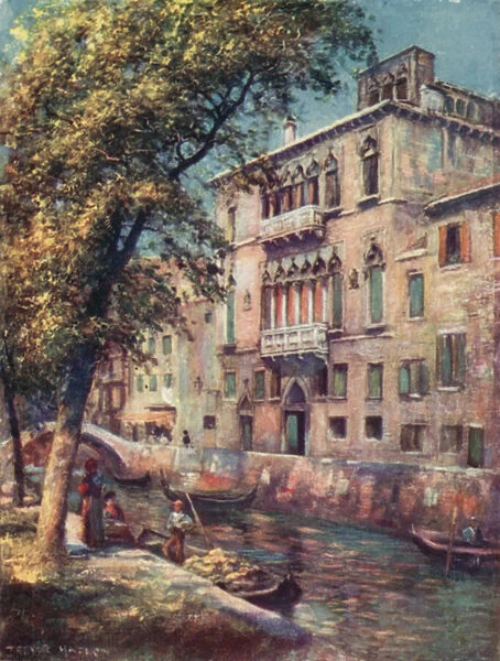 Palazzo Nani-Mocenigo (colour litho)