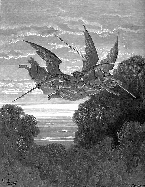 Paradise Lost: Ithuriel and Zephon, by Dore