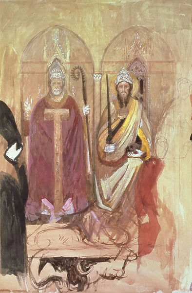The Pope and the Emperor, fresco in the Spanish Chapel, Santa Maria Novella, Florence