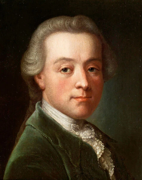 Portrait of the composer Wolfgang Amadeus Mozart (Oil on canvas, Anonymous, ca 1789)