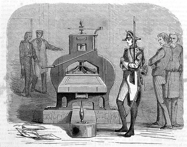 Press printing in 1818