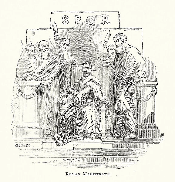 Roman magistrate (engraving)