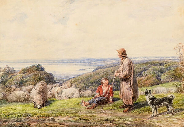 The Shepherd, 1862 (w  /  c)