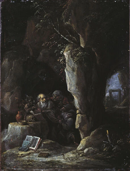 The Temptation of St. Anthony (oil on copper)