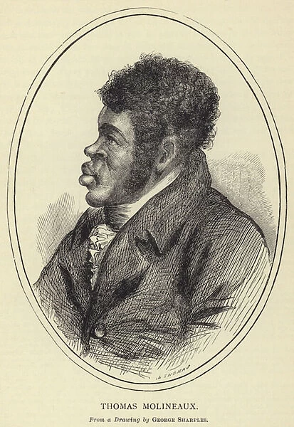 Thomas Molineaux, From a Drawing by George Sharples (engraving)