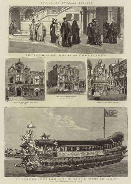 Venice, by Charles Yriarte (engraving)
