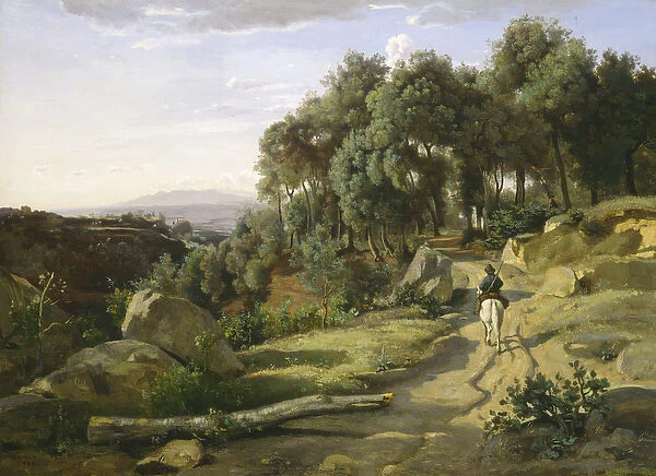 A View near Volterra, 1838 (oil on canvas)