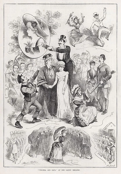 'Virginia and Paul'at the Gaiety Theatre (engraving)