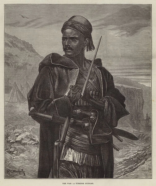 The War, a Turkish Outpost (engraving)