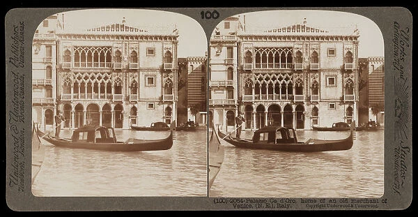 home old merchant Venice Palazzo Ca d Oro Stereographic views