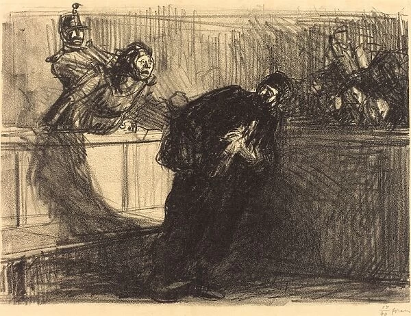 Jean-Louis Forain, The Lawyer Abused, French, 1852 - 1931, 1914, lithograph