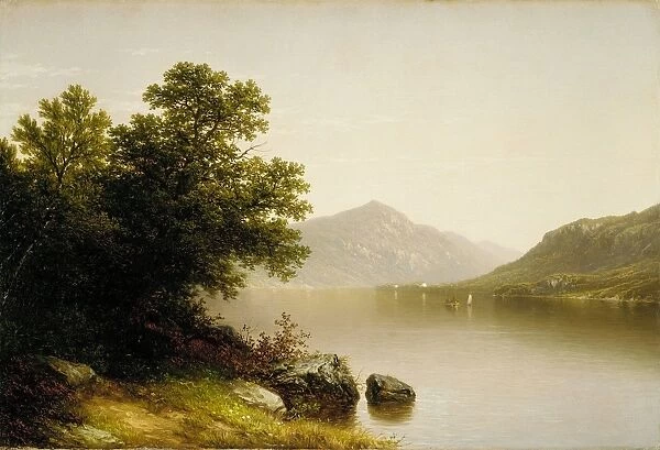 Lake George 1857 Oil canvas 20 5  /  16 x 29 7  /  8